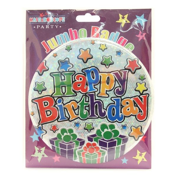 Happy Birthday Party Badge (15cm) (6)