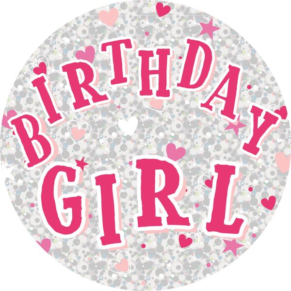 Birthday Girl Party Badge (15cm) (6)