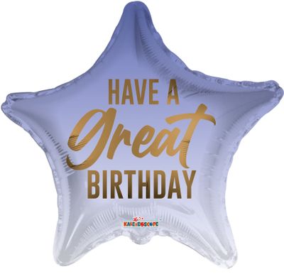 ECO Balloon - Have a Great Birthday Metallic - 18 inch