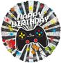  Birthday Gamer - Holographic Balloon - 18 Inch