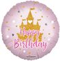 ECO Balloon - Birthday Castle Metallic - 18 inch