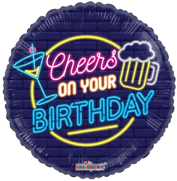 ECO Balloon - Cheers on your Birthday - 18 inch