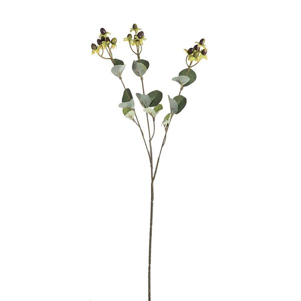 Hypericum Spray x3 Burgundy - 62cm 