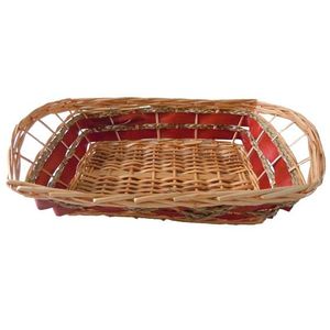 Rectangle Double Stripe Tray Basket