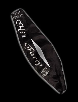 Black Hen Party Sash