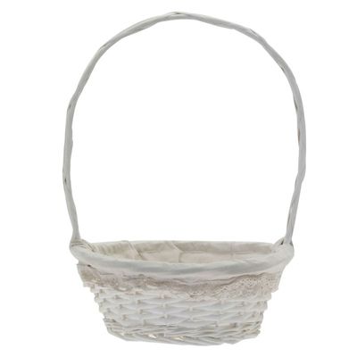 Lace White Basket