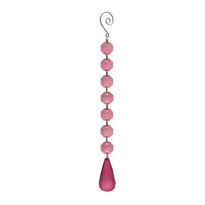 25cm Fuchsia Teardrop Garland