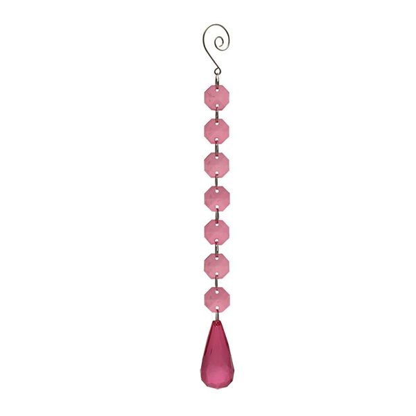 25cm Fuchsia Teardrop Garland