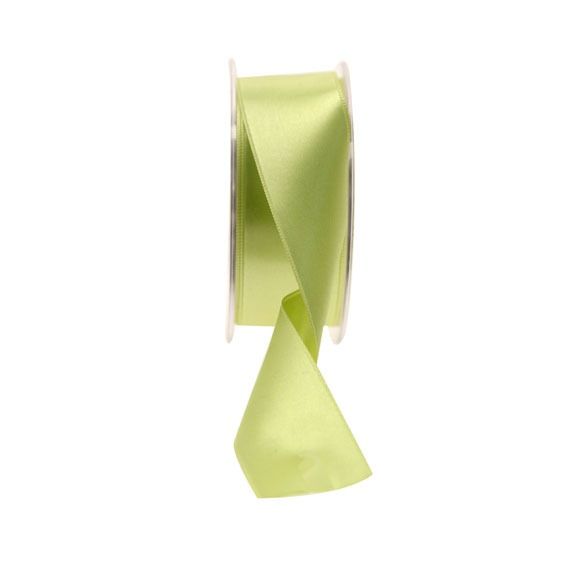 35mm Fluorescent Yellow satin Ribbon