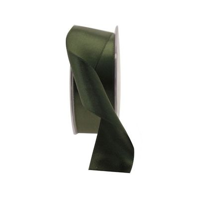 35mm Dark Green Satin Ribbon