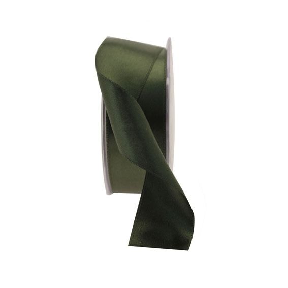 35mm Dark Green Satin Ribbon
