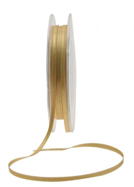 3mm Gold Satin Ribbon