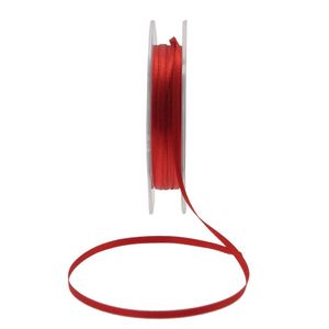 3mm Bright Red Satin Ribbon