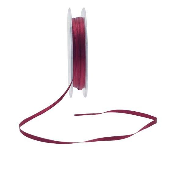 3mm Burgundy Satin Ribbon