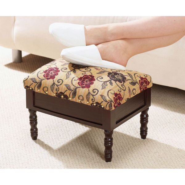 Gablemere Storage Footstool - Open