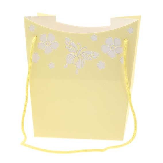 Yellow Butterfly Hand Tie Bag