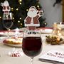 Let It Snow - Father Christmas Glass Decoration