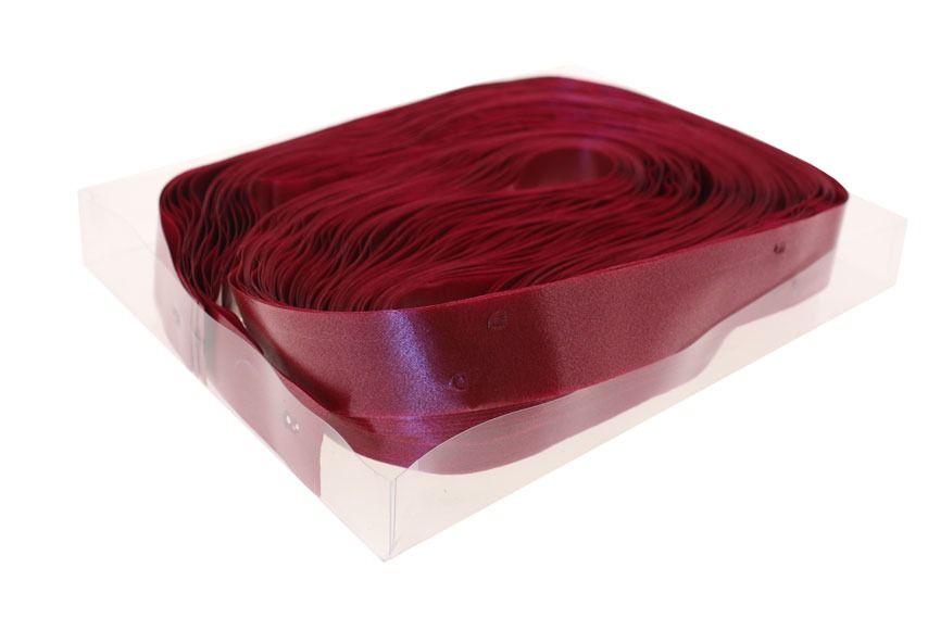 Burgundy Pull Bow in Box