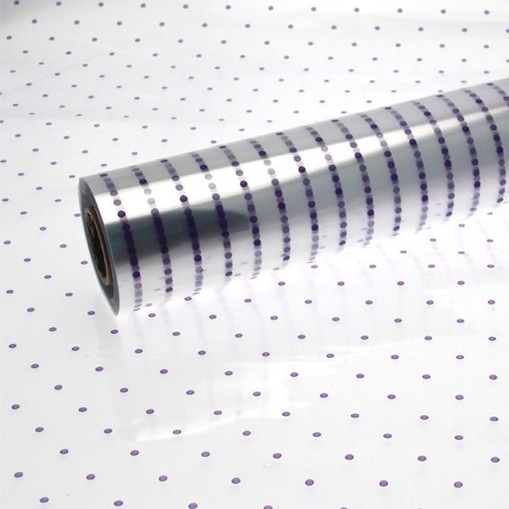 Purple Dots Cellophane