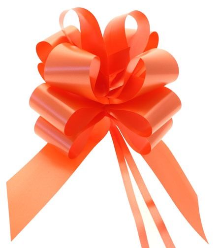 Orange Pull Bow