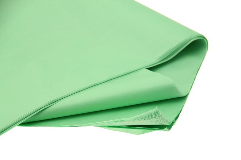 Lime Green Roll of Tissue Paper