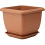 Stewart Balconnaire Square Planter - Terracotta