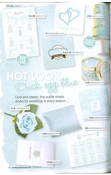 Wedding Ideas Duck Egg Blue Theme