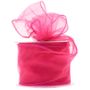 70mm Shocking Pink Chiffon Ribbon