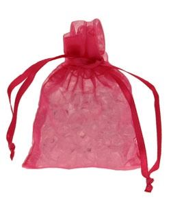 Shocking Pink Organza Favour Bag