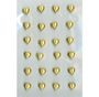 Gold Pearl Heart Stickers