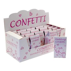 Pink and White Tissue Confetti