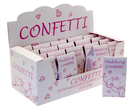 Pink and White Tissue Confetti