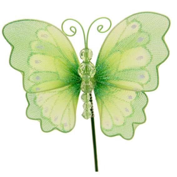 Green nylon butterfly