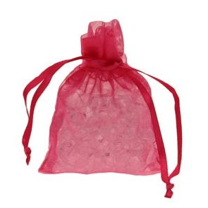Shocking Pink Organza Favour Bag