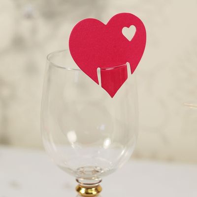 A stunning set of cards holding 10 per pack to sit on top of a your glass. A great way to decorate your tables with these fantastic wedding accessories to bring colour and elegance to your special day.
