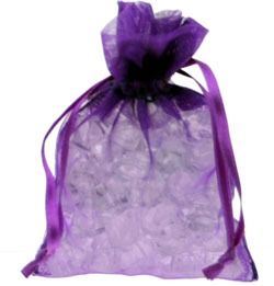 Purple Organza Favour Bag