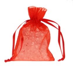 Red Organza Favour Bag
