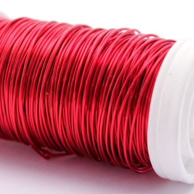 Red Metallic Wire