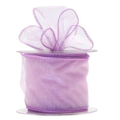 70mm Lilac Chiffon Ribbon