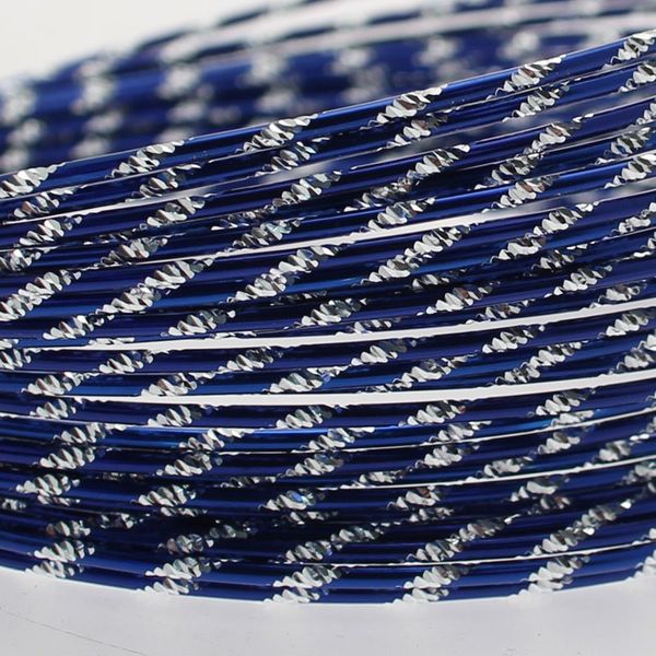 Dark Blue Diamond Cut Wire