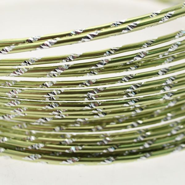 Apple Green Diamond Cut Wire