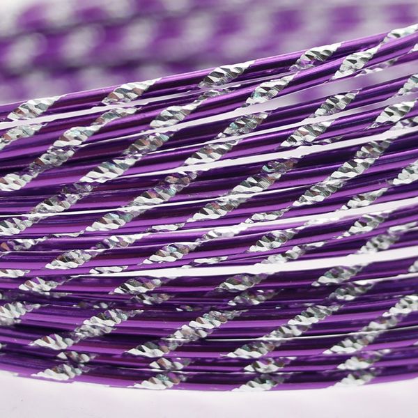 Purple Diamond Cut Wire