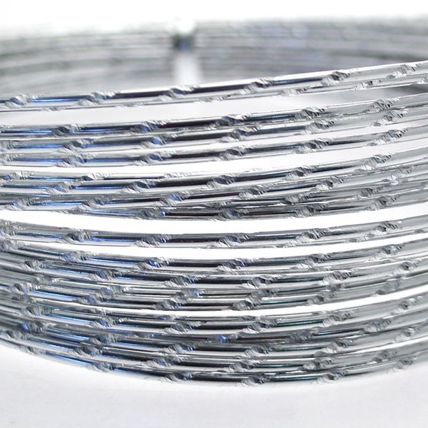 Silver Diamond Cut Wire