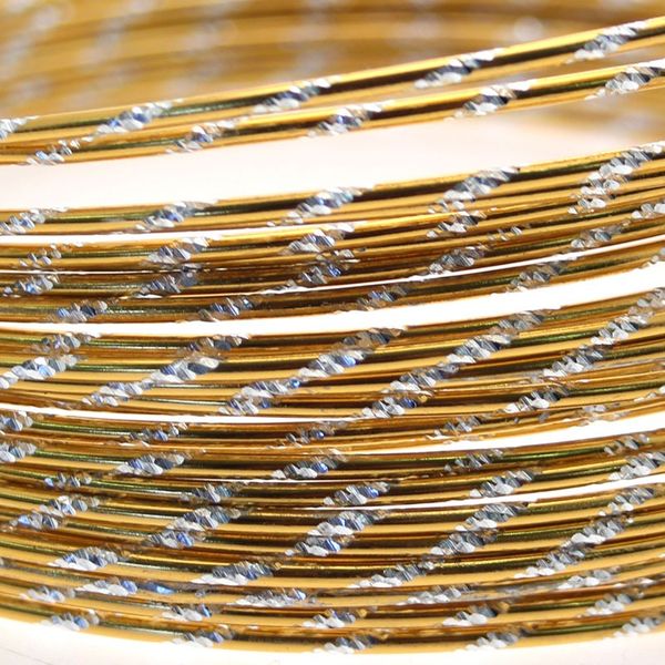 Gold Diamond Cut Wire