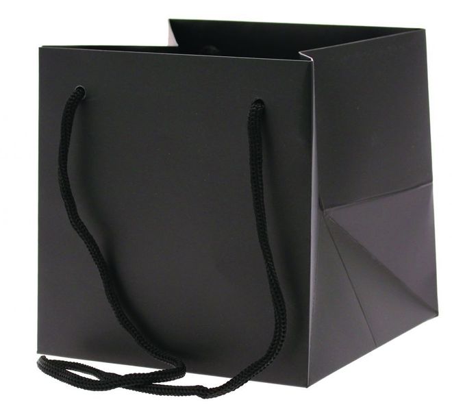 Small Black Hand Tie Bag
