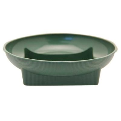 Large Green Square Round Dish