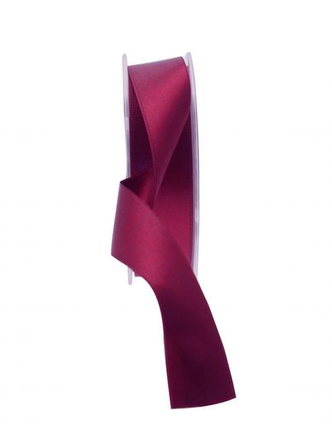 25mm Satin Ribbon Burgundy