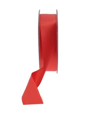 25mm Satin Ribbon Bright Red