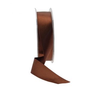 25mm Satin Ribbon Brown