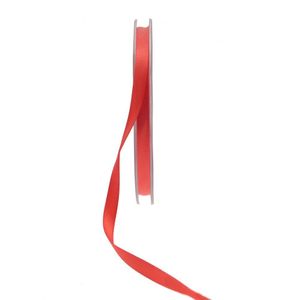 6mm Satin Ribbon Bright Red